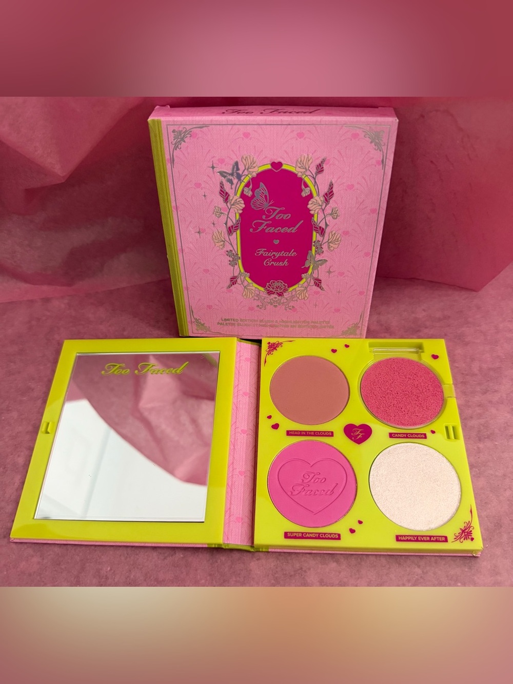 Too Faced Fairytale Crush Blush & Highlight Palette — Limited Edition